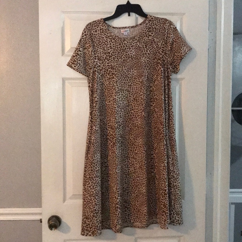 Lularoe animal print dress. Size Medium. New.